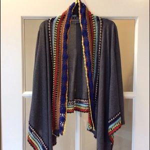 Sweater Boutique Cardigan Womens M New Gray